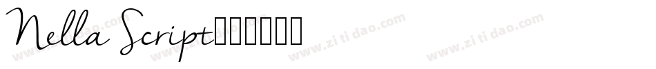 Nella Script字体转换